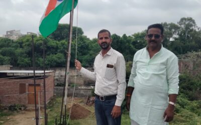 सेवाश्रम उदयपुर स्थित छात्रावास पर राष्ट्रीय पर्व पर ध्वजारोहण